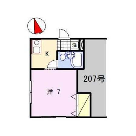 野里駅 徒歩6分 2階の物件間取画像